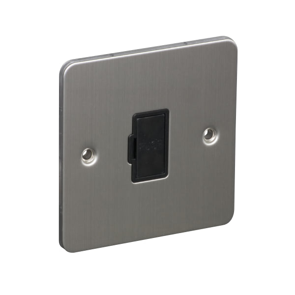 1 Gang 13A Unswitched Fuse Connection Unit Spur Flat Plate