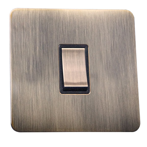 1 Gang 2 Way Light Switch Screw Less Plate