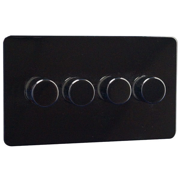 4 Gang 2 Way Dimmer Switch Screw Less Plate