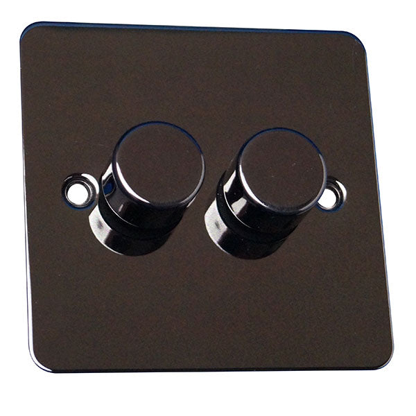 2 Gang 2 Way Dimmer Switch Flat Plate