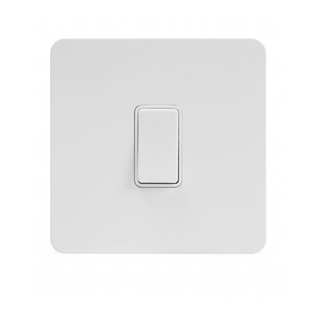 1 Gang 2 Way Rocker Screw Less Plate