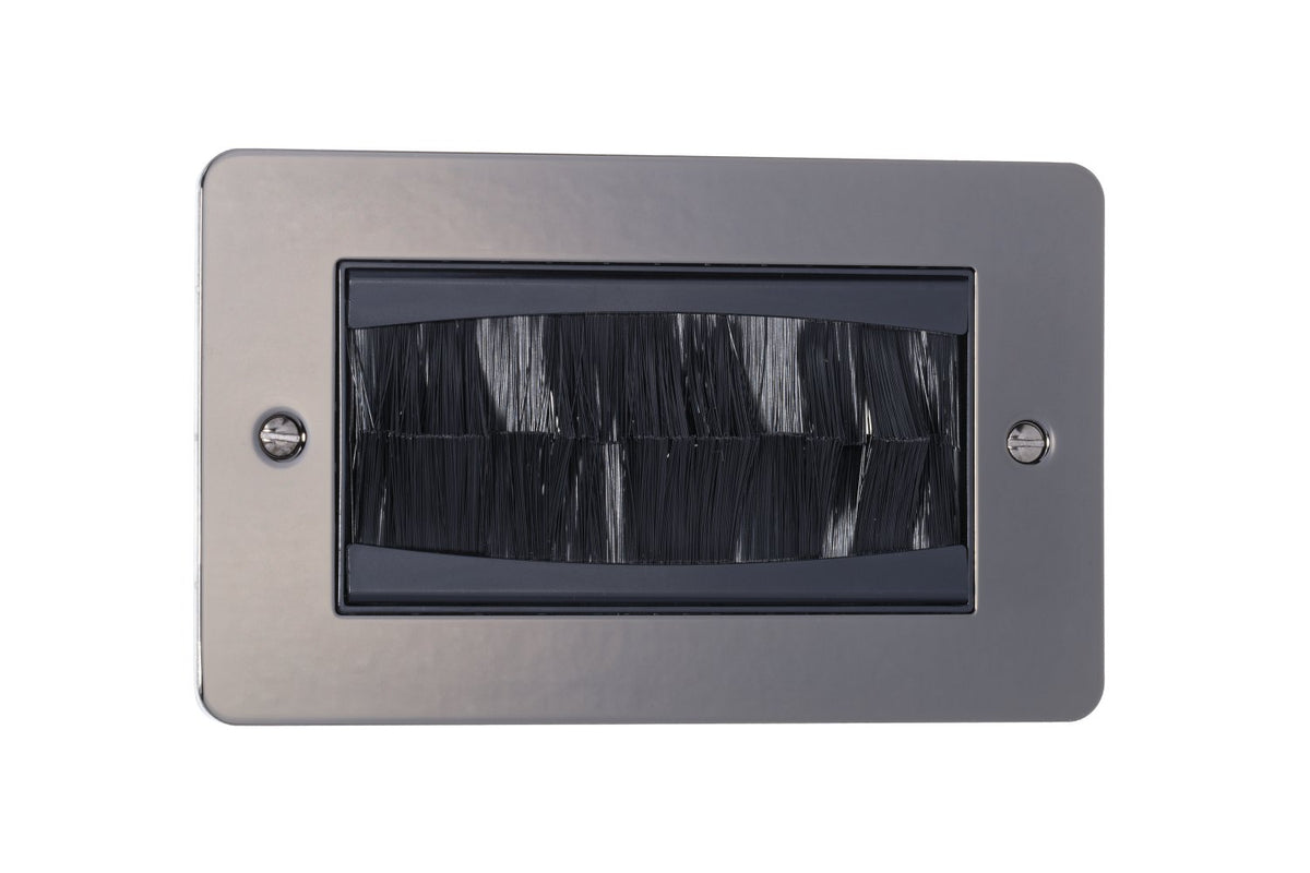 2 Gang Brush Plate Flat Plate