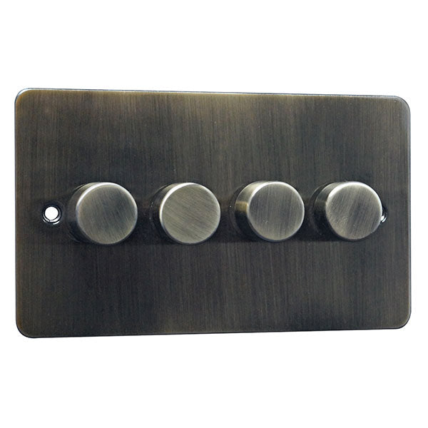 4 Gang 2 Way Dimmer Switch Flat Plate
