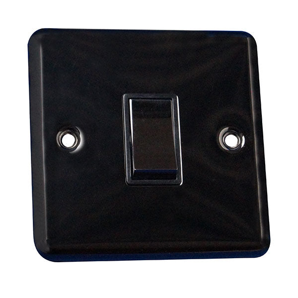 1 Gang 2 Way Light Switch Round Angled Plate