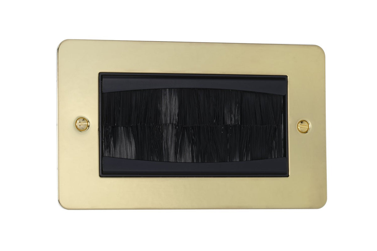 2 Gang Brush Plate Flat Plate