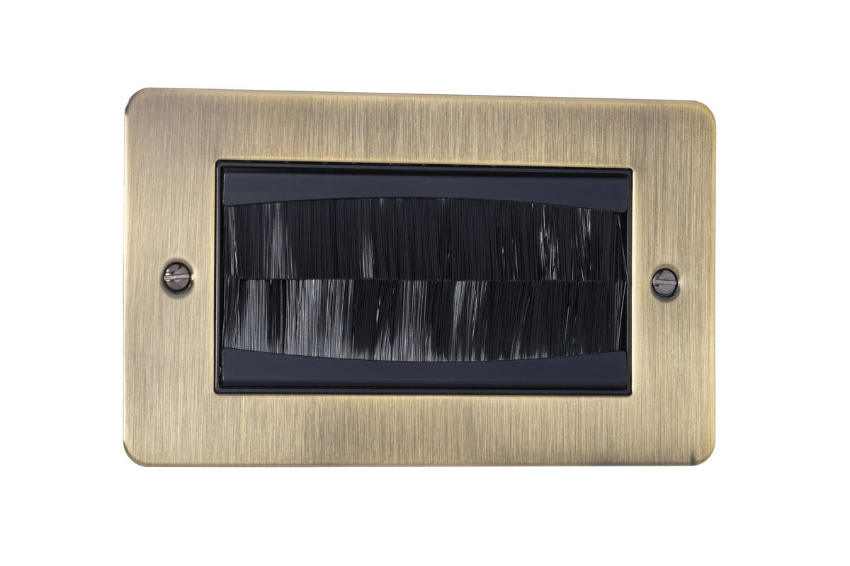 2 Gang Brush Plate Flat Plate